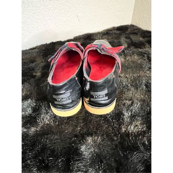 Toms Alpargata Bow Slip-on Comfort In Black Patent Buffalo Plaid  Womens Size 9M - Picture 3 of 5